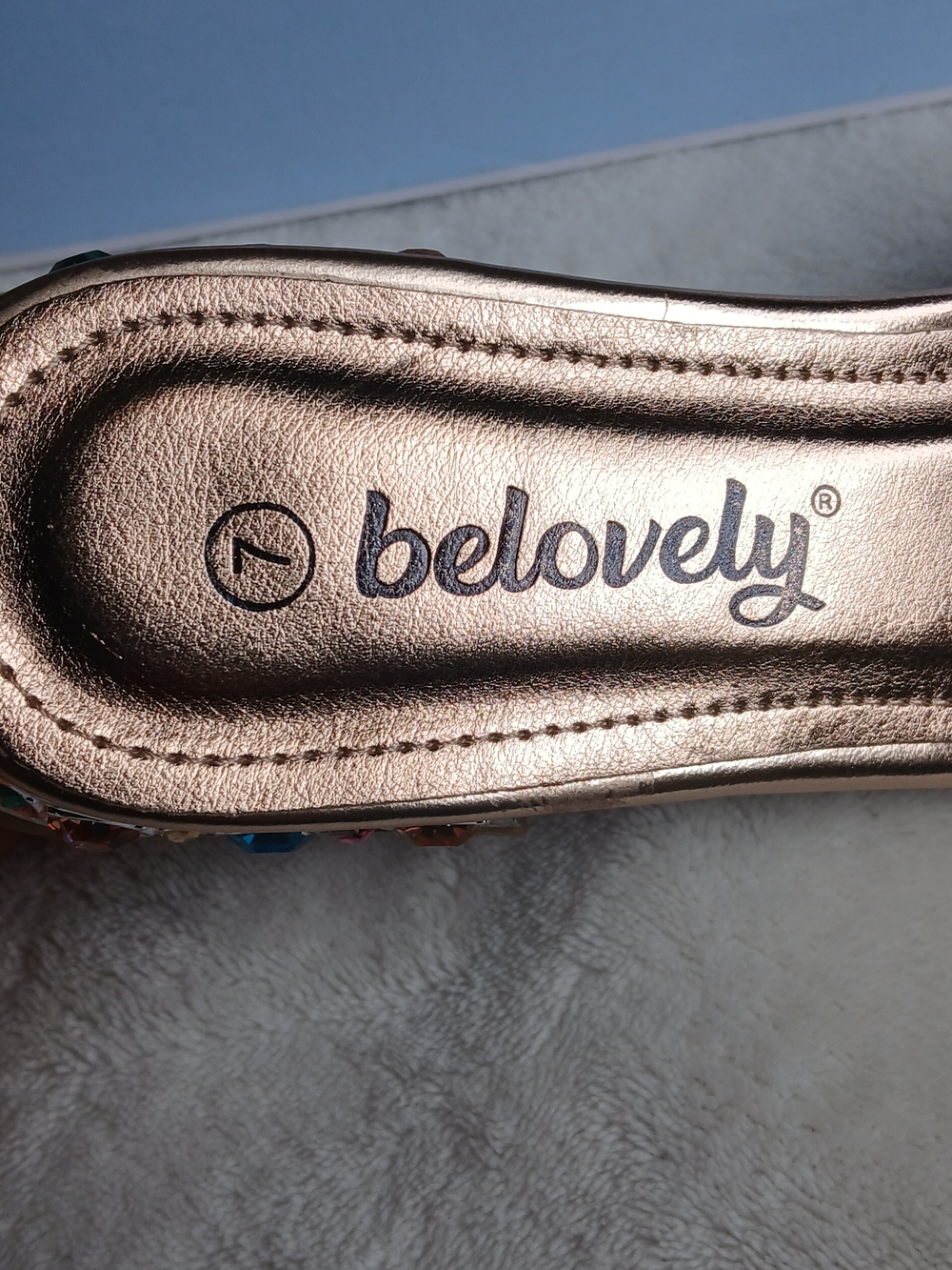 Belovely Rose Pink Gold  Sandals - Picture 2 of 5